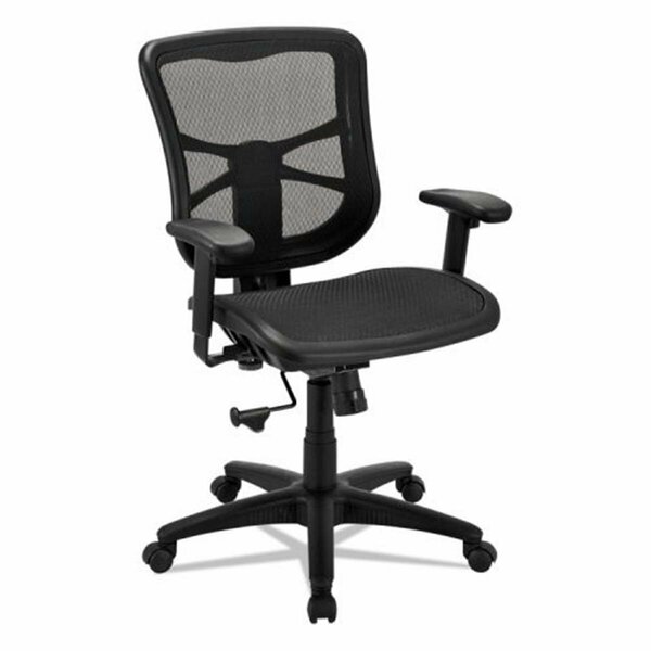 Fine-Line AL  Elusion Series Air Mesh Mid-Back Swivel & Tilt Chair - Black FI3197845